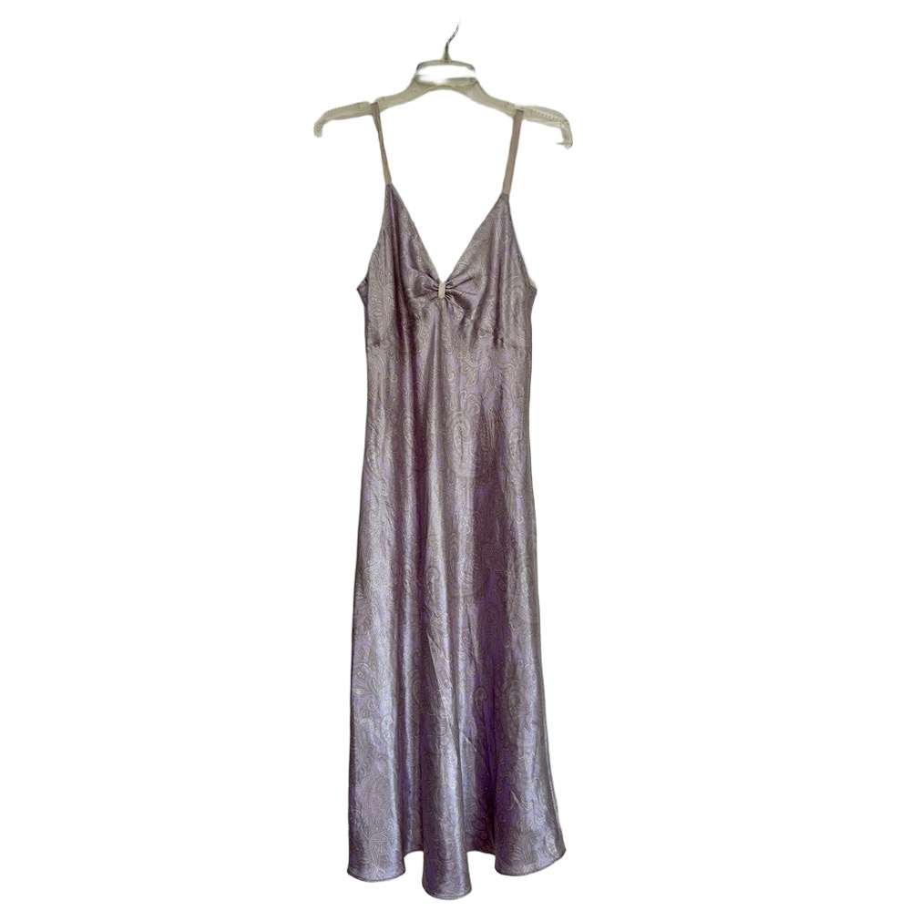 Y2K Vintage Lavender Paisley Slip Dress